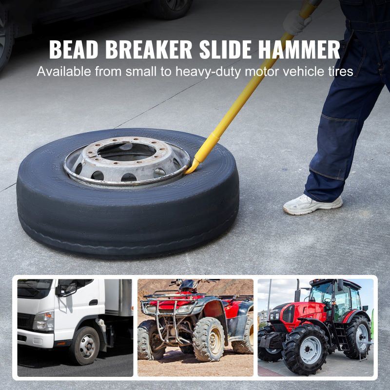 Cast-Steel Tire Bead Breaker Slide Hammer for Car Truck Trailer